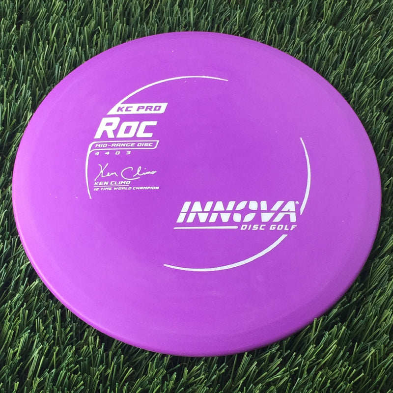 Innova Pro KC Roc with Ken Climo 12 Time World Champion Burst Logo Stamp - 173g Purple