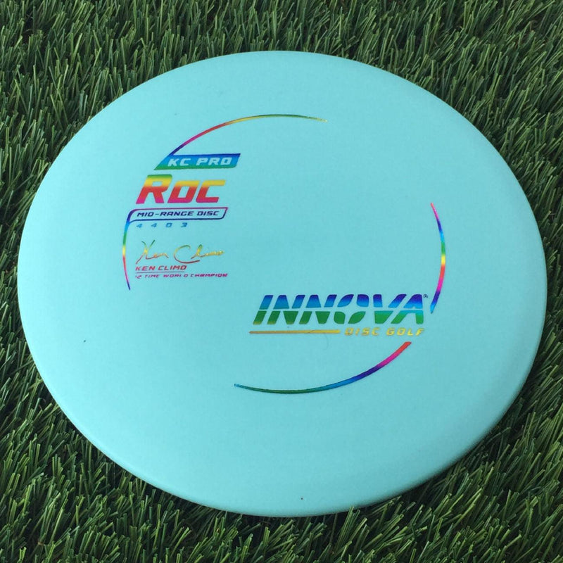 Innova Pro KC Roc with Ken Climo 12 Time World Champion Burst Logo Stamp - 168g Teal Blue