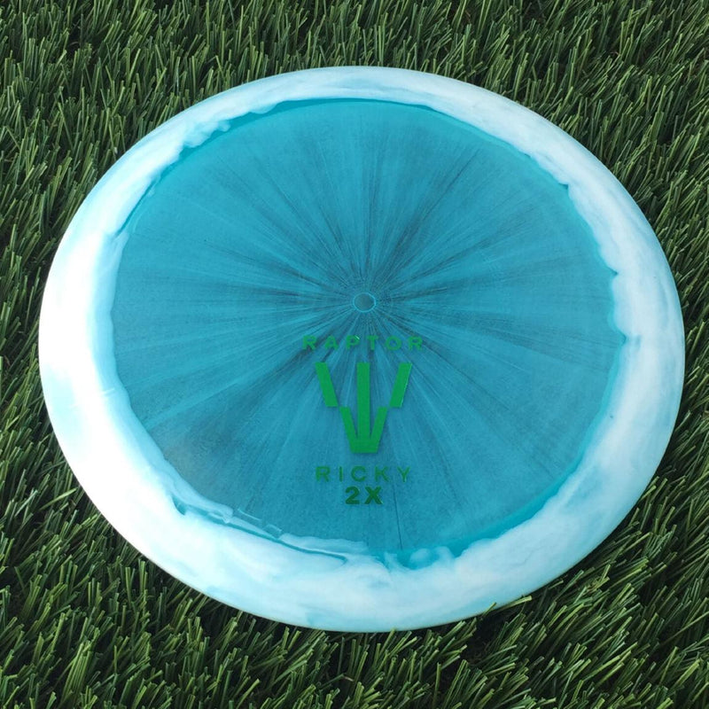 Dynamic Discs Lucid Ice Orbit Trespass with Raptor ClaW - Ricky 2x World Champ Stamp - 175g - Translucent Blue