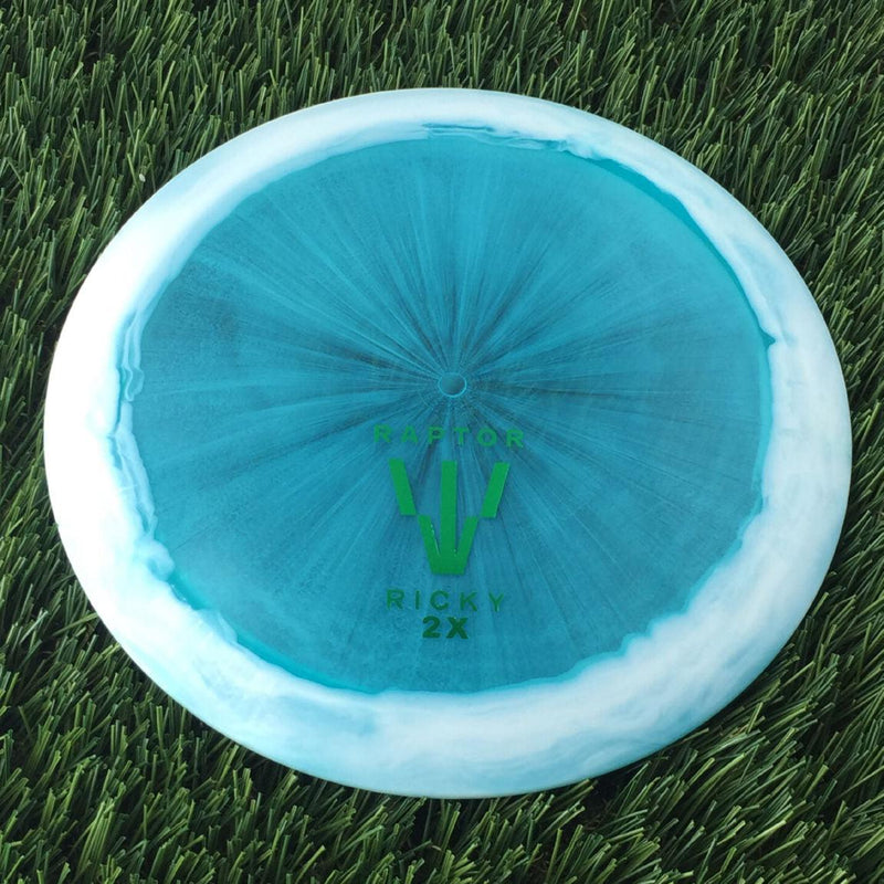 Dynamic Discs Lucid Ice Orbit Trespass with Raptor ClaW - Ricky 2x World Champ Stamp - 175g - Translucent Blue