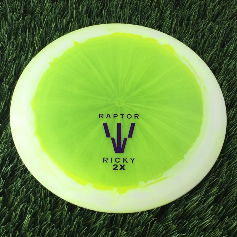 Dynamic Discs Lucid Ice Orbit Trespass with Raptor ClaW - Ricky 2x World Champ Stamp - 175g - Translucent Yellow