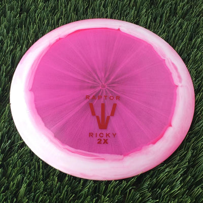 Dynamic Discs Lucid Ice Orbit Trespass with Raptor ClaW - Ricky 2x World Champ Stamp - 173g - Translucent Pink