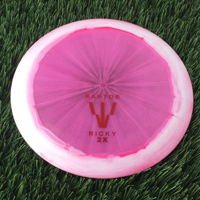 Dynamic Discs Lucid Ice Orbit Trespass with Raptor ClaW - Ricky 2x World Champ Stamp - 175g - Translucent Pink