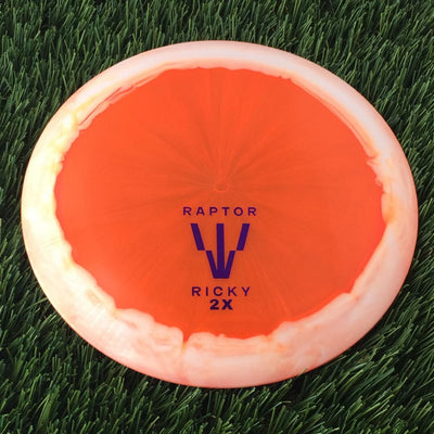 Dynamic Discs Lucid Ice Orbit Trespass with Raptor ClaW - Ricky 2x World Champ Stamp - 175g - Translucent Orange