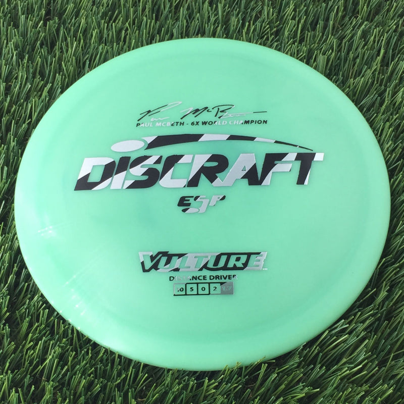 Discraft ESP Vulture with Paul McBeth - 6x World Champion Signature Stamp - 176g Green