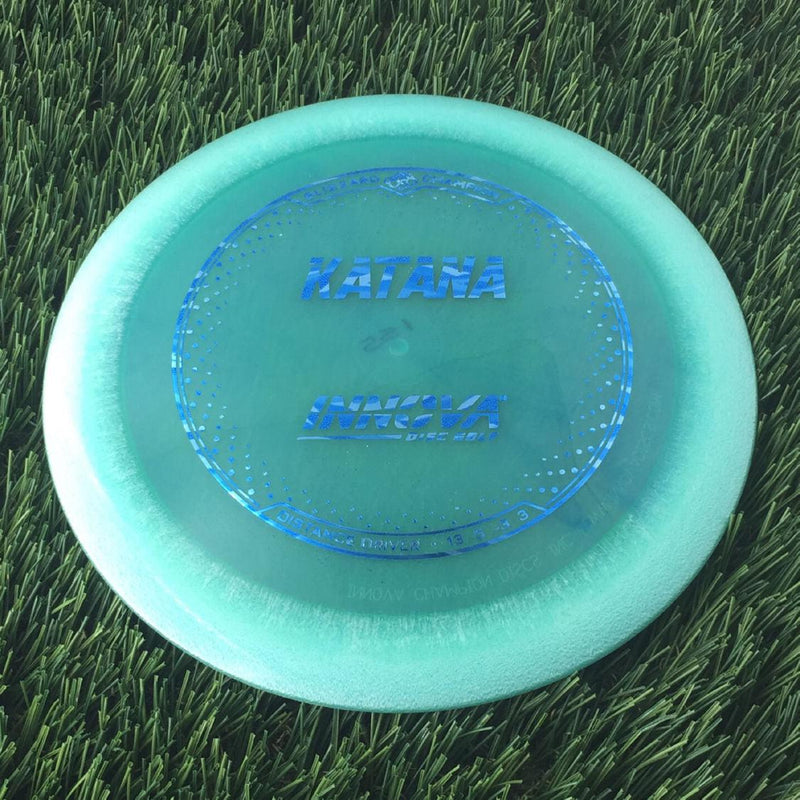 Innova Champion Blizzard Katana with Burst Logo Stock Stamp - 155g - Translucent Green