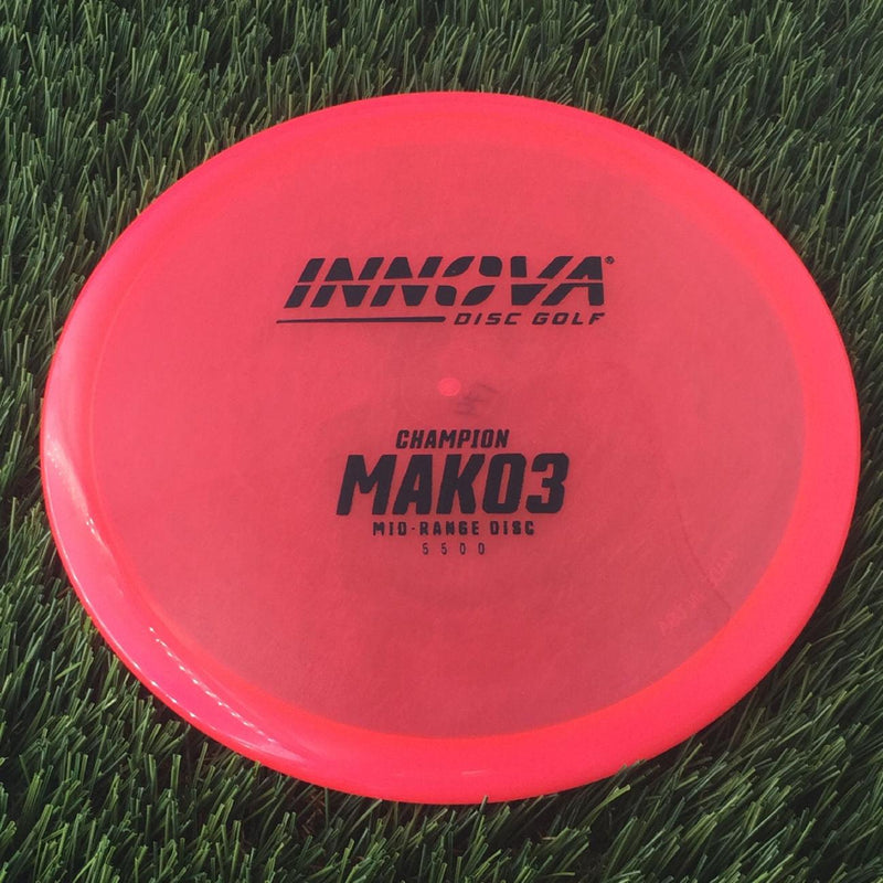 Innova Champion Mako3 with Burst Logo Stock Stamp - 174g - Translucent Pink