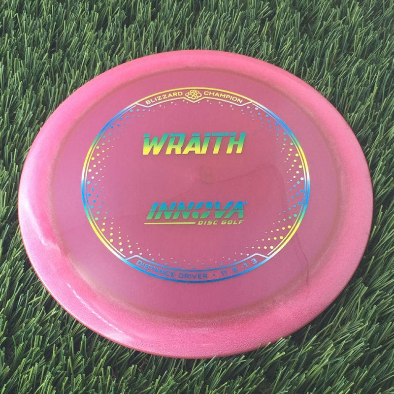 Innova Champion Blizzard Wraith with Burst Logo Stock Stamp - 158g - Translucent Pink