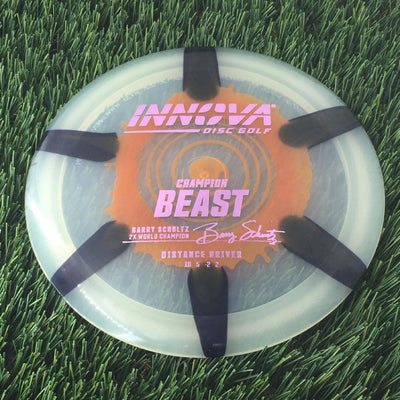 Innova Champion I-Dye Beast with Burst Logo Barry Schultz 2X World Champion Stamp - 171g - Translucent Orange