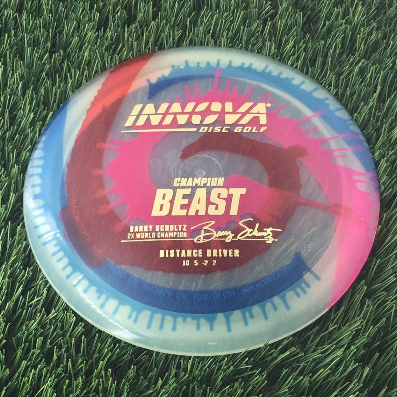 Innova Champion I-Dye Beast with Burst Logo Barry Schultz 2X World Champion Stamp - 167g - Translucent Varies