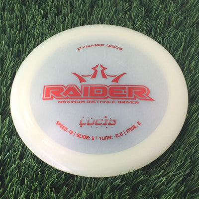 Dynamic Discs Lucid Ice Glimmer Raider - 176g - Translucent White