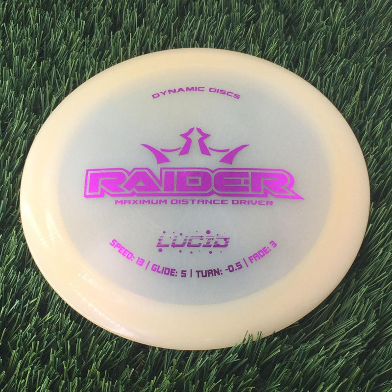 Dynamic Discs Lucid Ice Glimmer Raider - 176g - Translucent Light Pink