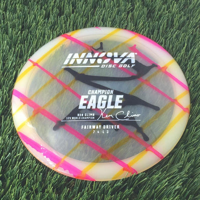 Innova Champion Eagle with Ken Climo 12 Time World Champion Burst Logo Stamp - 172g - Translucent Dyed