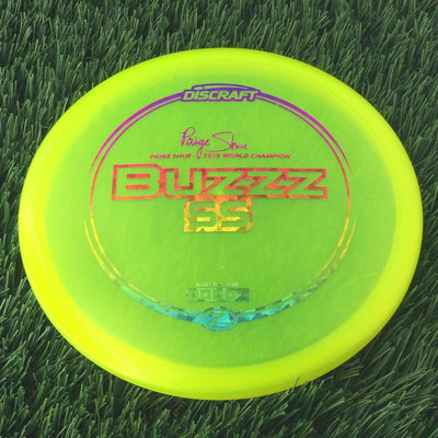 Discraft Elite Z BuzzzSS with Paige Shue - 2018 World Champion Stamp - 172g - Translucent Yellow