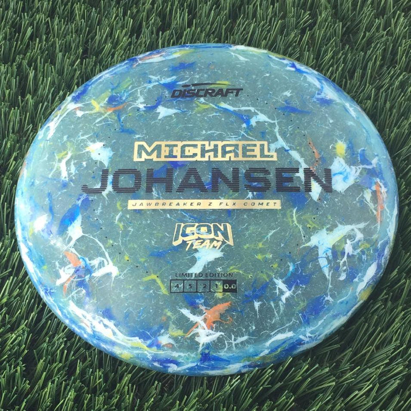 Discraft Jawbreaker Z FLX Comet with Michael Johansen Icon Team Limited Edition 2024 Stamp - 180g - Translucent Blue