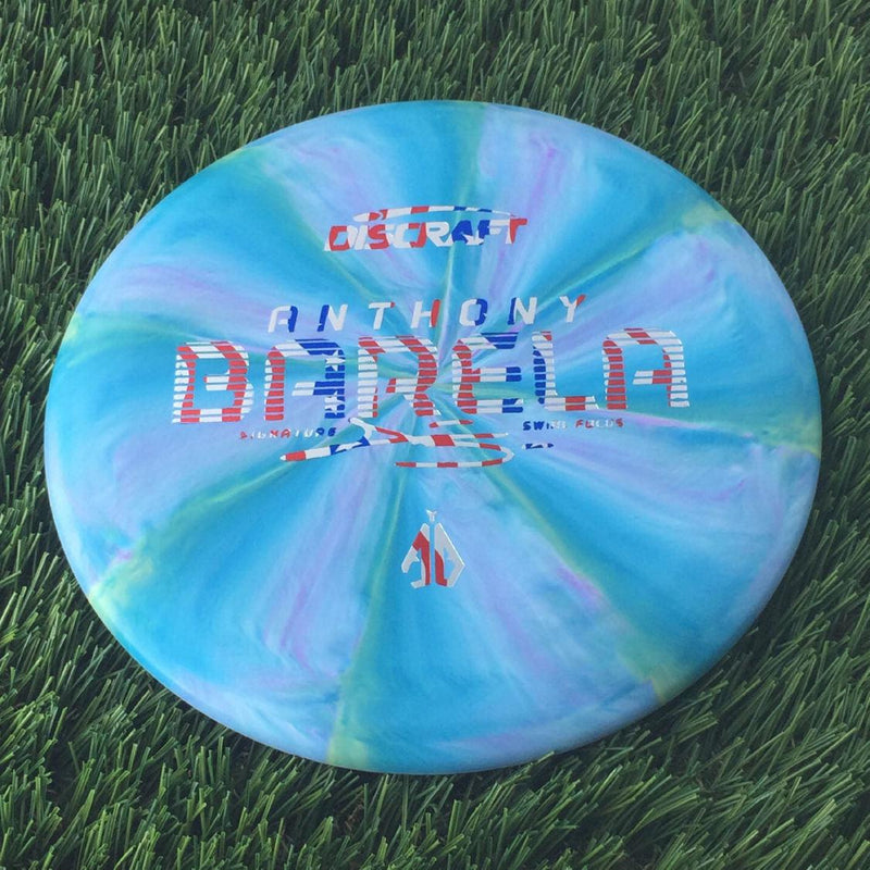 Discraft Crazy Tough CT Swirl Focus with Anthony Barela Signature - AB Stamp - 174g Blue