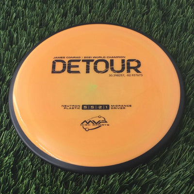 MVP Neutron Detour with James Conrad | 2021 World Champion | 37.7155474,-119.676854 Stamp - 168g Orange