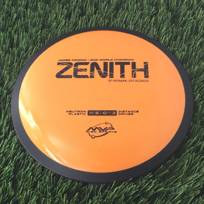 MVP Neutron Zenith with James Conrad | 2021 World Champion Stamp - 168g Orange