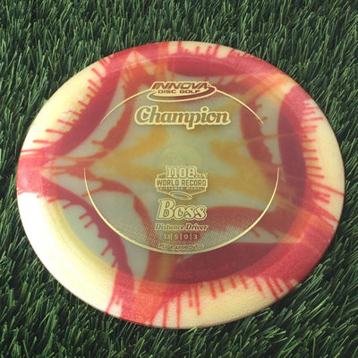 Innova Champion I-Dye Boss with 1108 Feet World Record Distance Model Stamp - 165g - Translucent Dyed