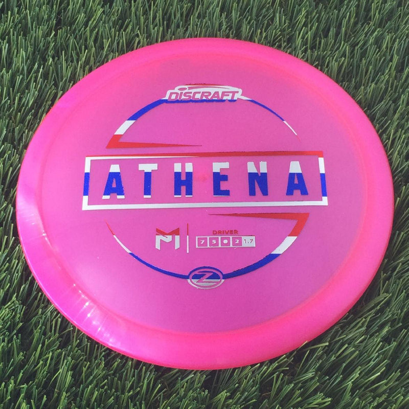 Discraft Elite Z Athena with PM Logo Stock Stamp Stamp - 169g - Translucent Pink