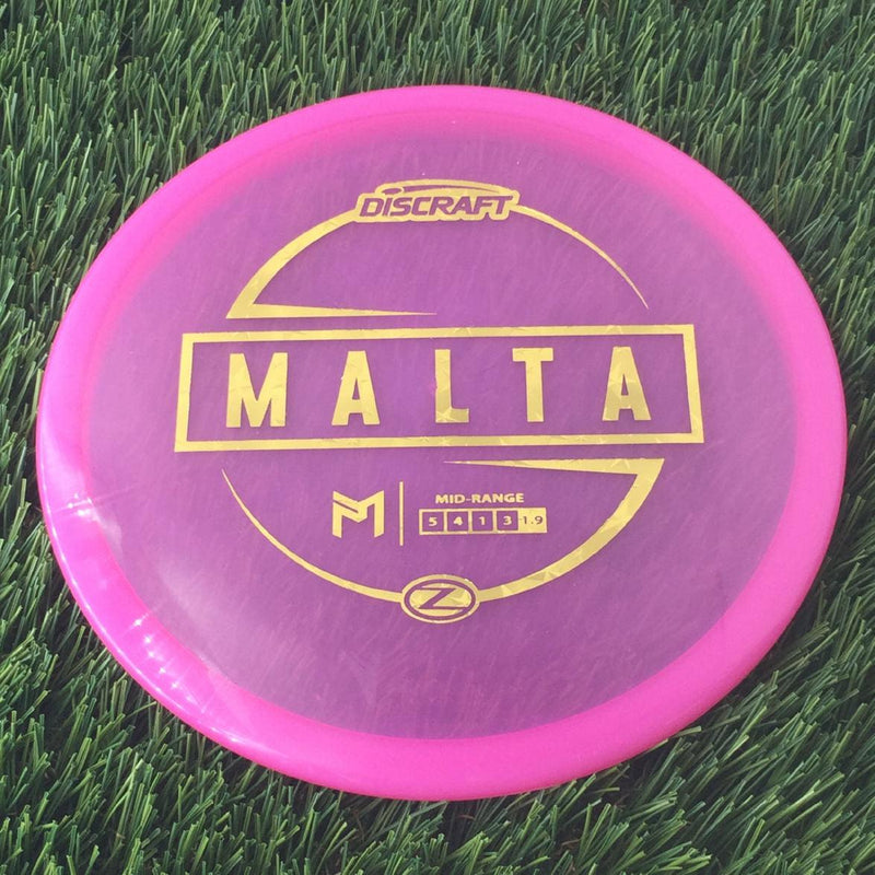 Discraft Elite Z Malta with PM Logo Stock Stamp Stamp - 174g - Translucent Pink