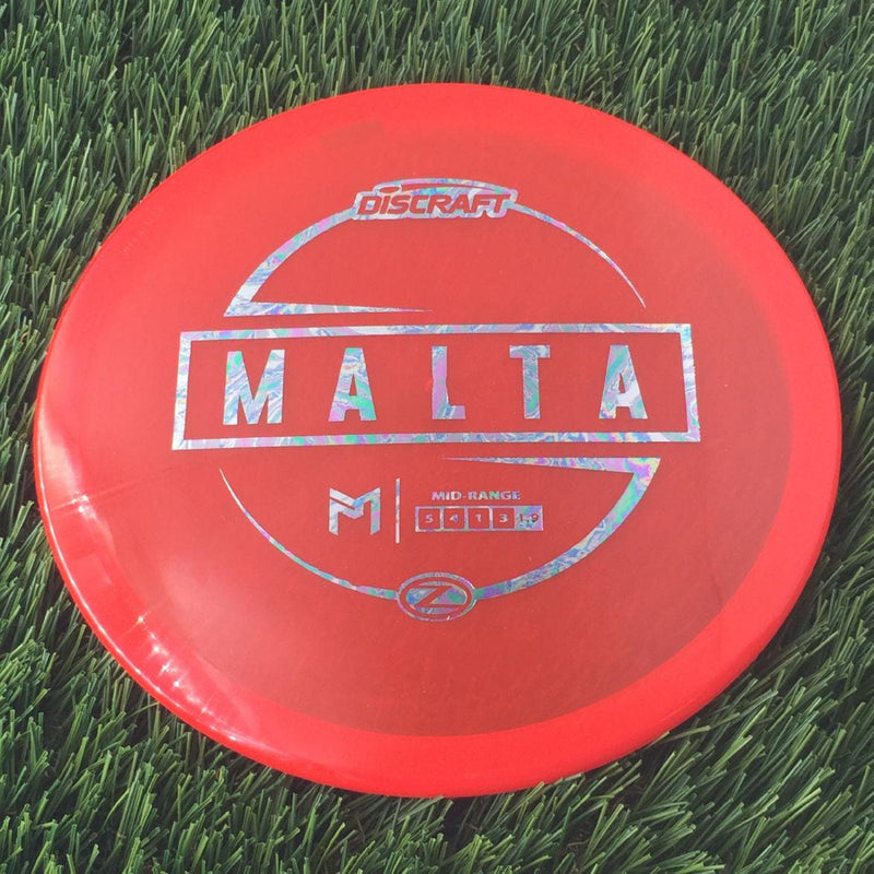 Discraft Elite Z Malta with PM Logo Stock Stamp Stamp - 174g - Translucent Red