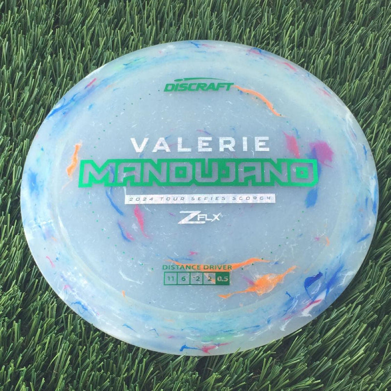 Discraft Jawbreaker Z FLX Scorch with Valerie Mandujano 2024 Tour Series Stamp - 172g - Translucent Light Blue