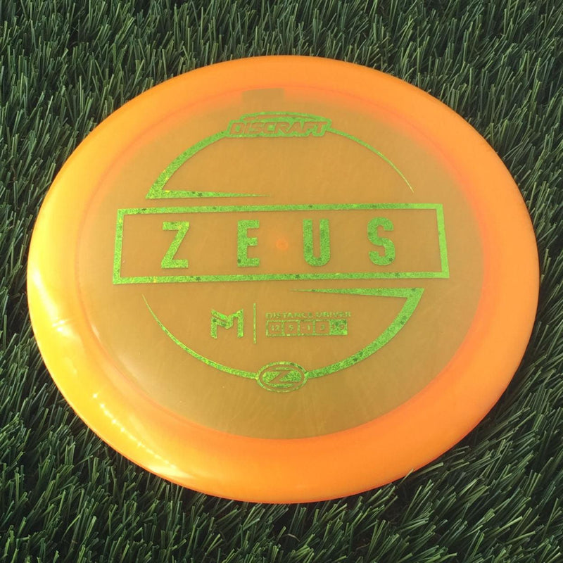 Discraft Elite Z Zeus with PM Logo Stock Stamp Stamp - 174g - Translucent Orange