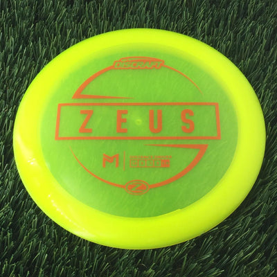 Discraft Elite Z Zeus with PM Logo Stock Stamp Stamp - 174g - Translucent Yellow