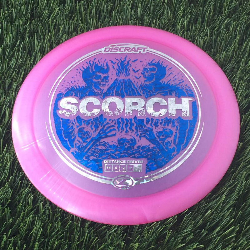 Discraft Elite Z Scorch with Volcanic Skeletons Double Foil Stamp - 174g - Translucent Pink