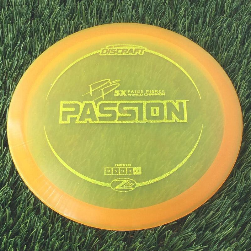 Discraft Elite Z Lite Passion with PP 29190 5X Paige Pierce World Champion Stamp - 154g - Translucent Orange