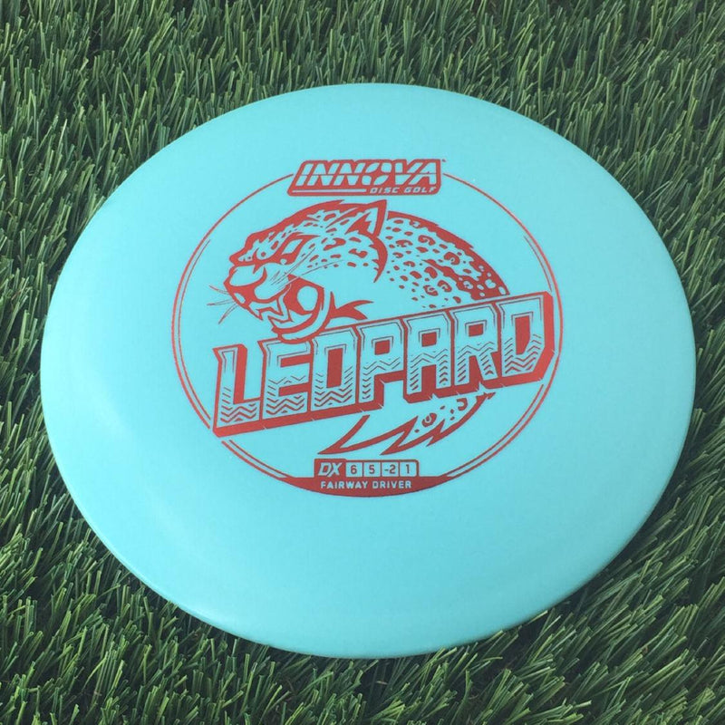 Innova DX Leopard with Burst Logo Stock Stamp - 139g Turquoise Blue