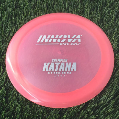 Innova Champion Katana with Burst Logo Stock Stamp - 171g - Translucent Pink