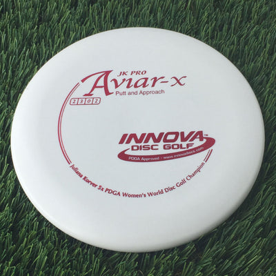 Innova Pro JK Aviar-x with Juliana Korver 5x PDGA Women's World Disc Golf Champion Stamp - 165g White