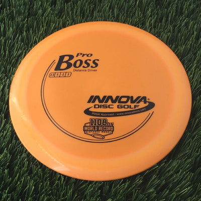 Innova Pro Boss with 1108 Feet World Record Distance Model Stamp - 170g Orange