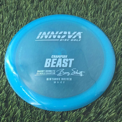 Innova Champion Beast with Burst Logo Barry Schultz 2X World Champion Stamp - 171g - Translucent Blue