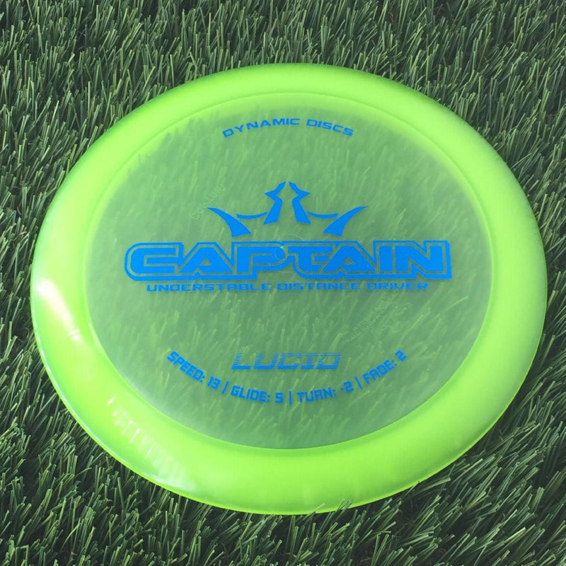 Dynamic Discs Lucid Captain - 175g - Translucent Green