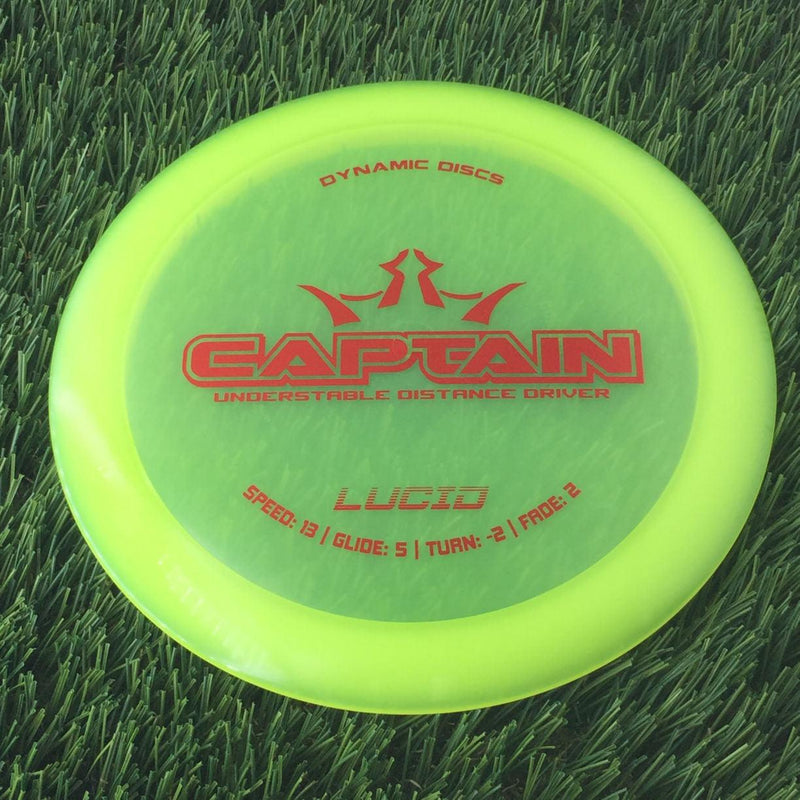 Dynamic Discs Lucid Captain - 170g - Translucent Yellow