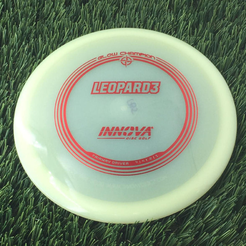 Innova Champion Glow Leopard3 with Burst Logo Stock Stamp - 175g - Translucent Glow