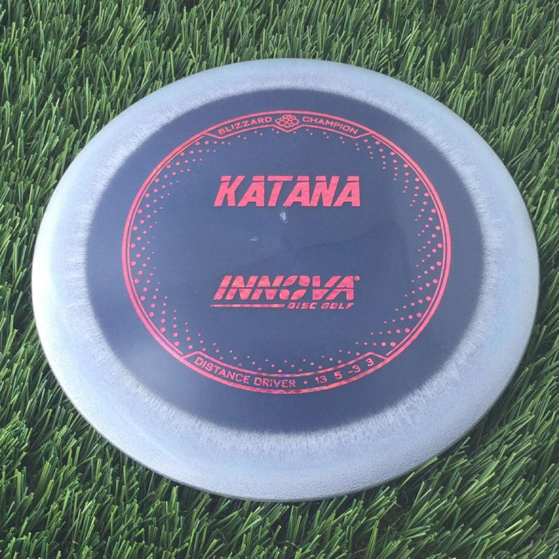 Innova Champion Blizzard Katana with Burst Logo Stock Stamp - 144g - Translucent Dark Purple