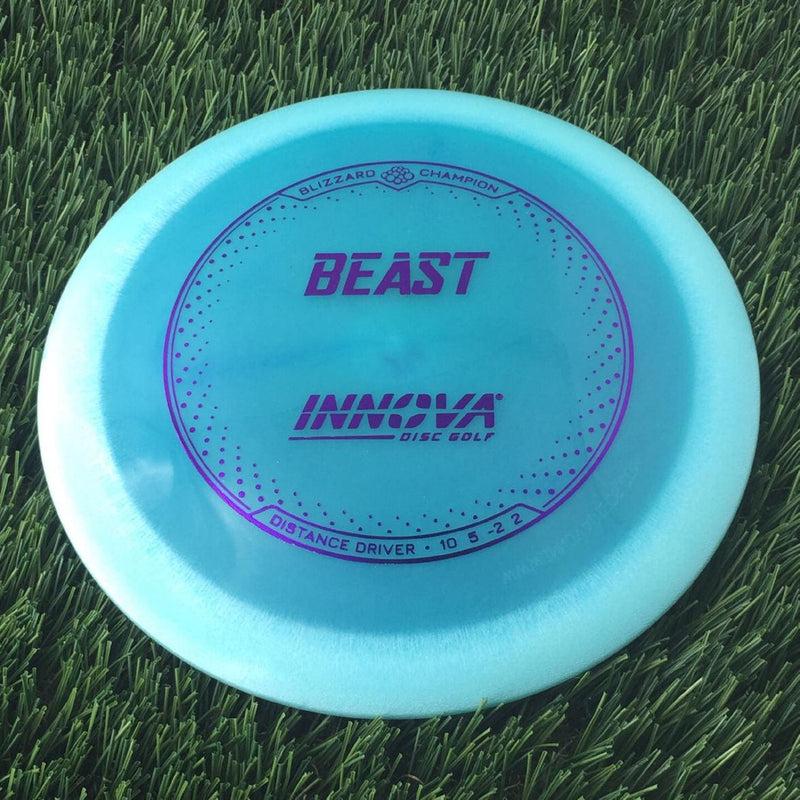 Innova Champion Blizzard Beast with Burst Logo Stock Stamp - 138g - Translucent Blue