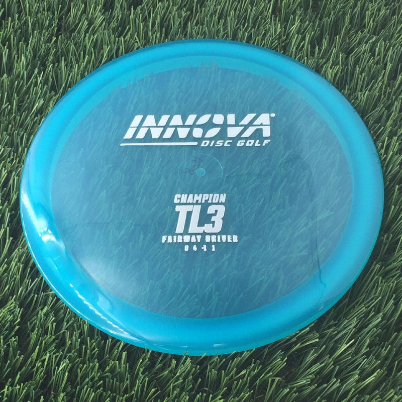 Innova Champion TL3 with Burst Logo Stock Stamp - 168g - Translucent Blue