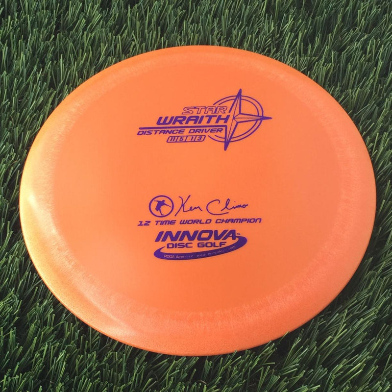 Innova Star Wraith with Ken Climo 12 Time World Champion Signature Stamp - 133g Orange