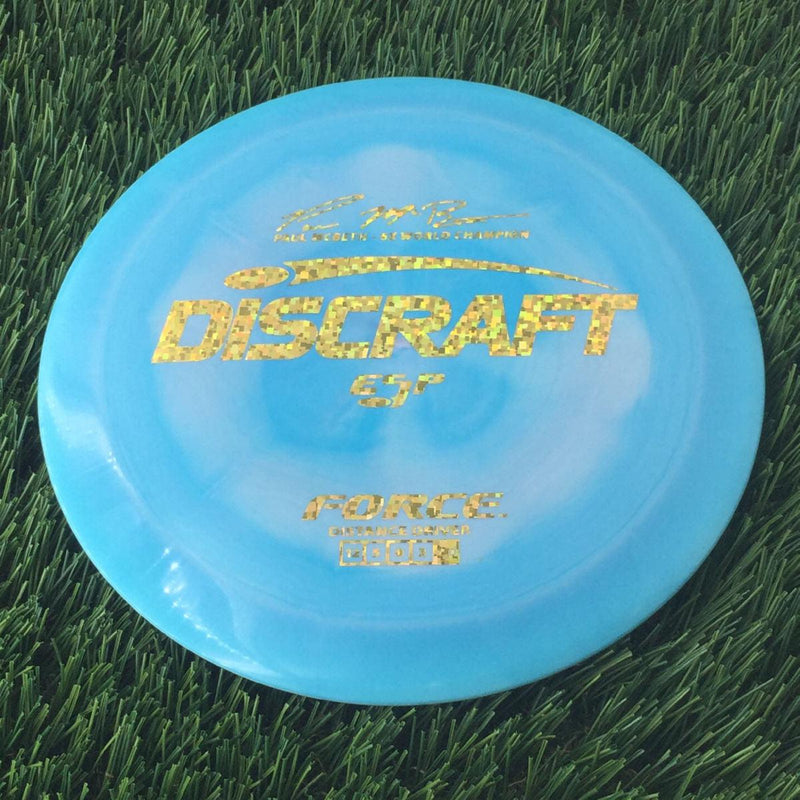 Discraft ESP Force with Paul McBeth - 6x World Champion Signature Stamp - 172g Blue