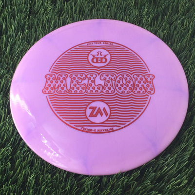 Dynamic Discs Fuzion-X Burst Maverick with Zach Melton 2022 Tour Series Stamp - 174g Purple