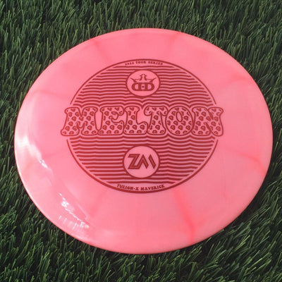 Dynamic Discs Fuzion-X Burst Maverick with Zach Melton 2022 Tour Series Stamp - 173g Pink