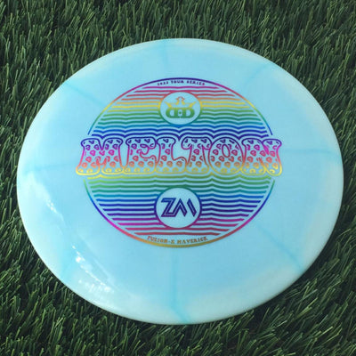 Dynamic Discs Fuzion-X Burst Maverick with Zach Melton 2022 Tour Series Stamp - 173g Blue