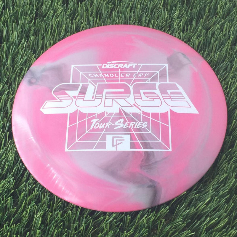 Discraft ESP Swirl Surge with Chandler Fry Tour Series 2022 Stamp - 169g Pink