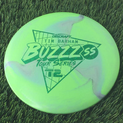 Discraft ESP Swirl BuzzzSS with Tim Barham Tour Series 2022 Stamp - 180g Green