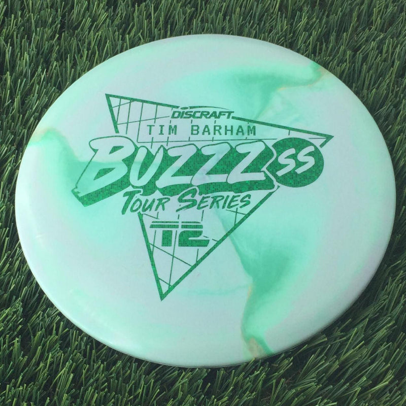 Discraft ESP Swirl BuzzzSS with Tim Barham Tour Series 2022 Stamp - 180g Green